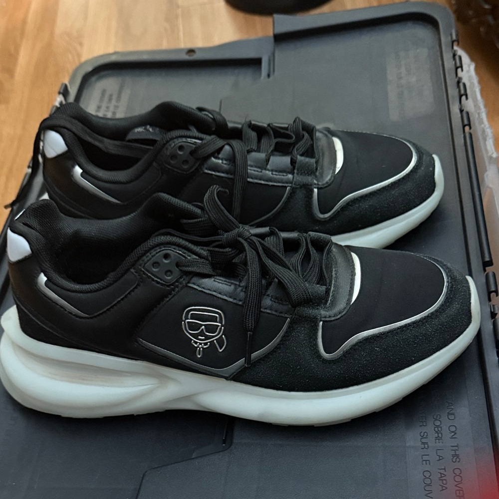 Karl Lagerfeld Black and White Sneakers